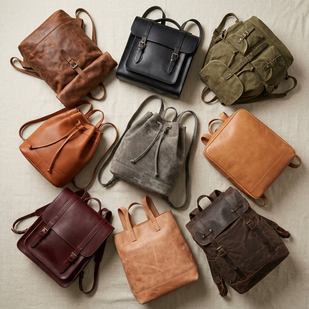 Sac à dos en Cuir Image