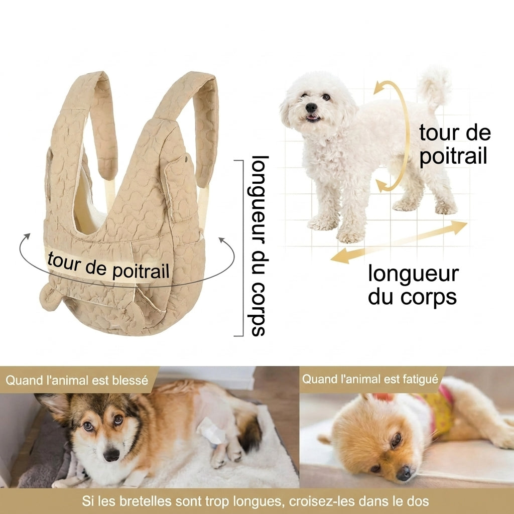 Sac à dos chien en nylon jusqu'à 5 kg