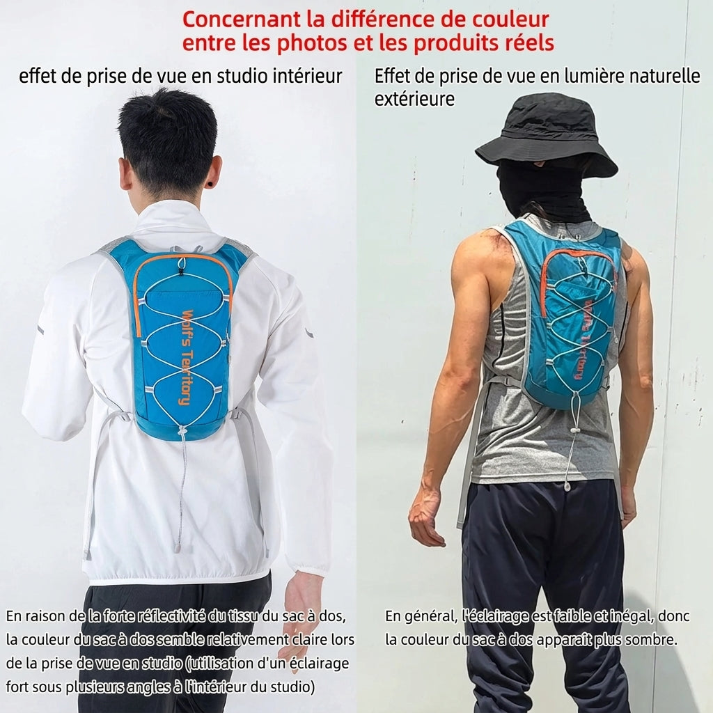 Sac à dos trail compatible poche à eau
