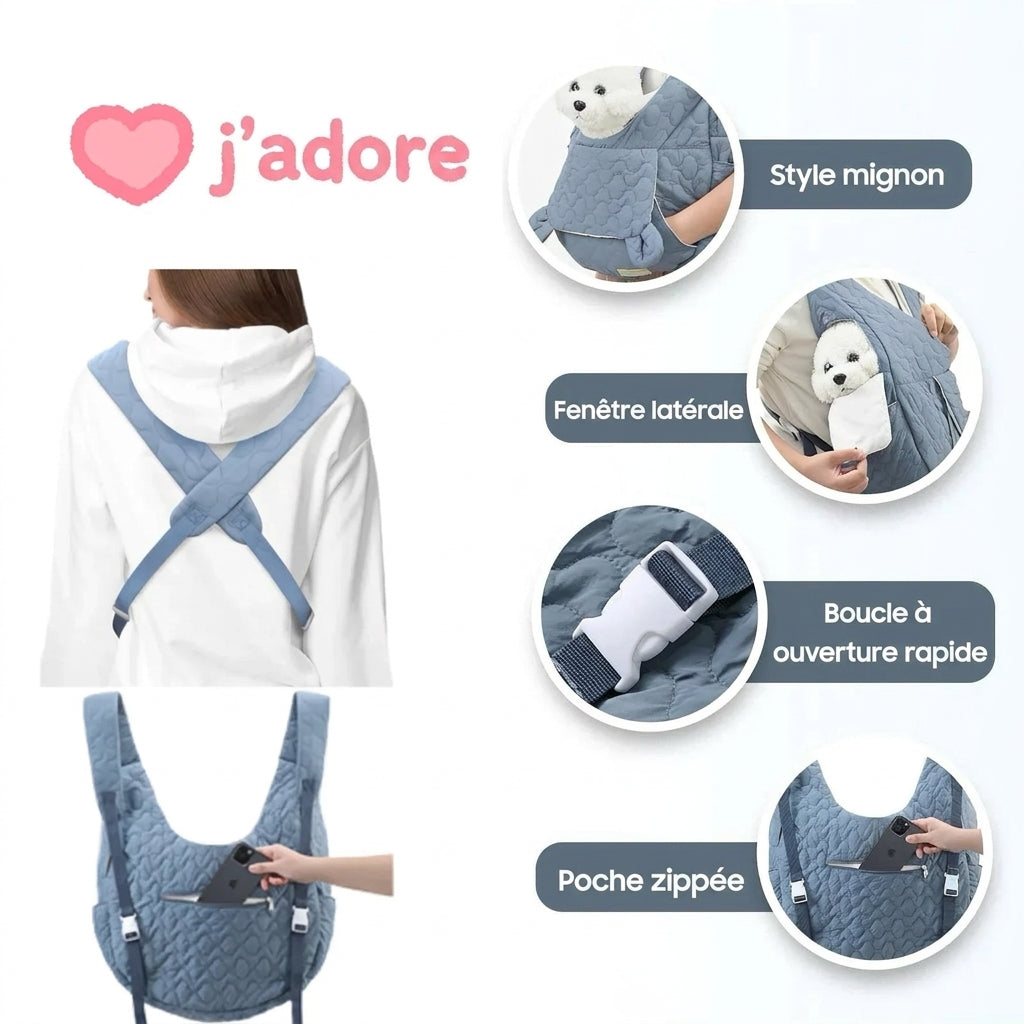 Sac à dos chien en nylon jusqu'à 5 kg