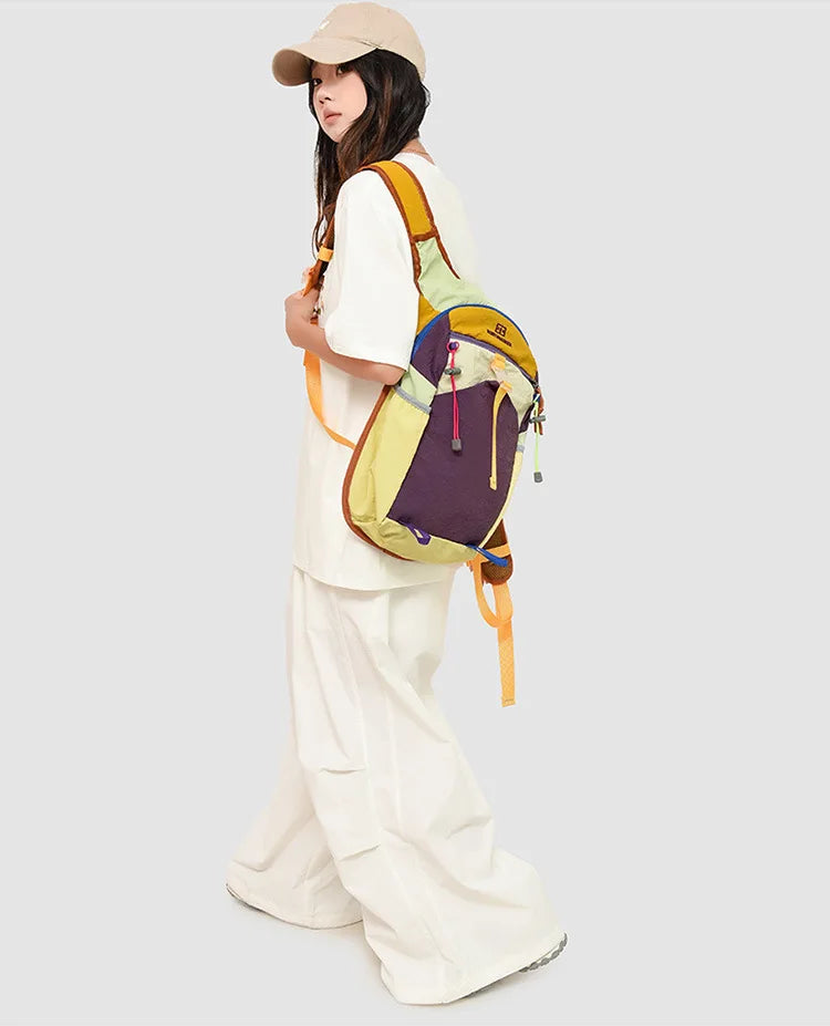 Sac à dos femme en toile Oxford coloris pastel