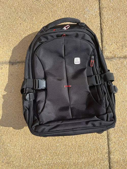 Photo du sac à dos à roulettes en toile Oxford 48x33x20 cm