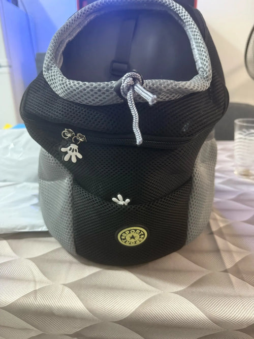 Photo du sac à dos chien en mesh respirant, petites races 1 à 12 kg