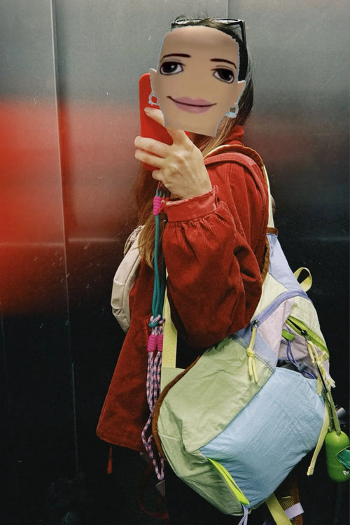 Photo du sac à dos femme en toile Oxford coloris pastel