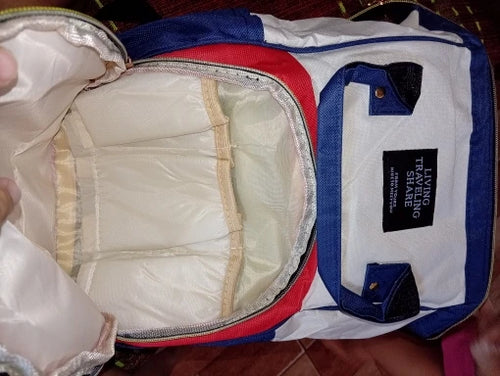 Photo du sac à dos à langer avec poche isotherme biberons