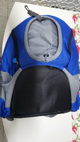 Photo du sac à dos chien en mesh respirant, petites races 1 à 12 kg