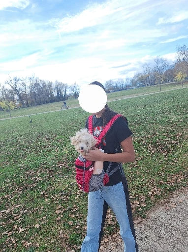 Photo du sac à dos chien en mesh respirant, petites races 1 à 12 kg