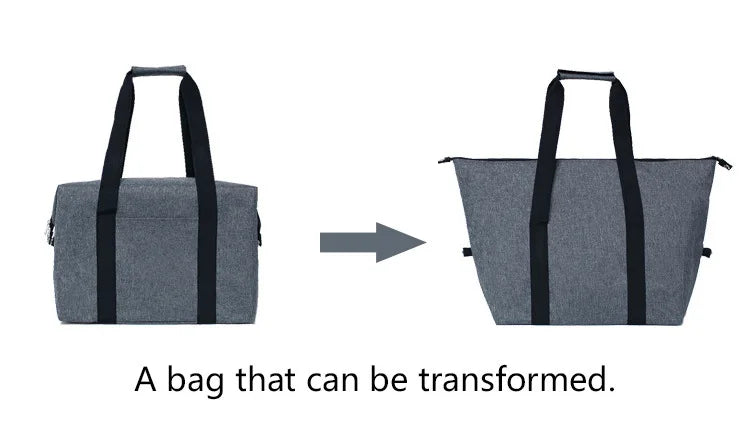 Sac isotherme pliable à doublure aluminium pour pique-nique