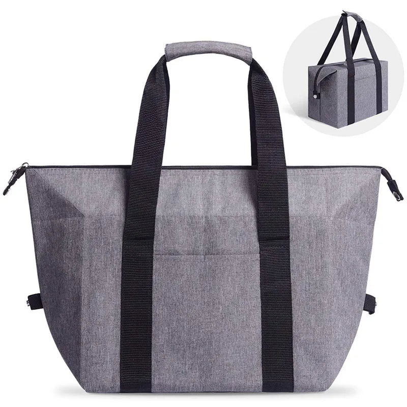 Sac isotherme pliable à doublure aluminium pour pique-nique