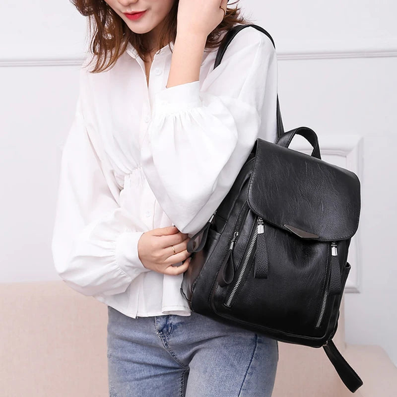 Sac à dos femme en similicuir
