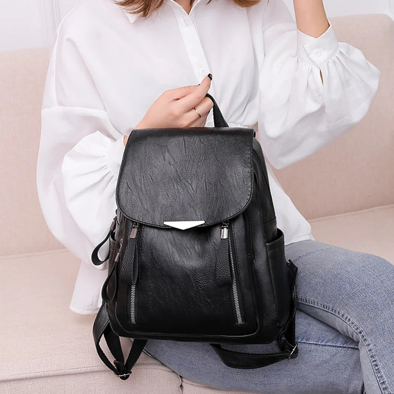 Sac à dos femme en similicuir
