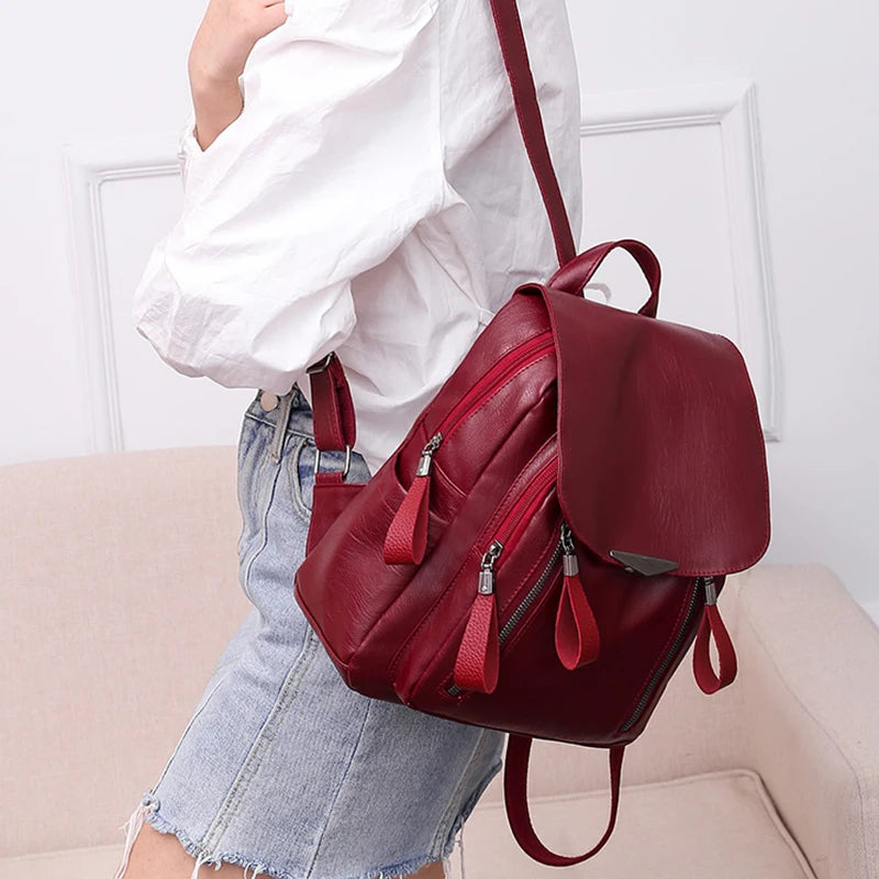 Sac à dos femme en similicuir