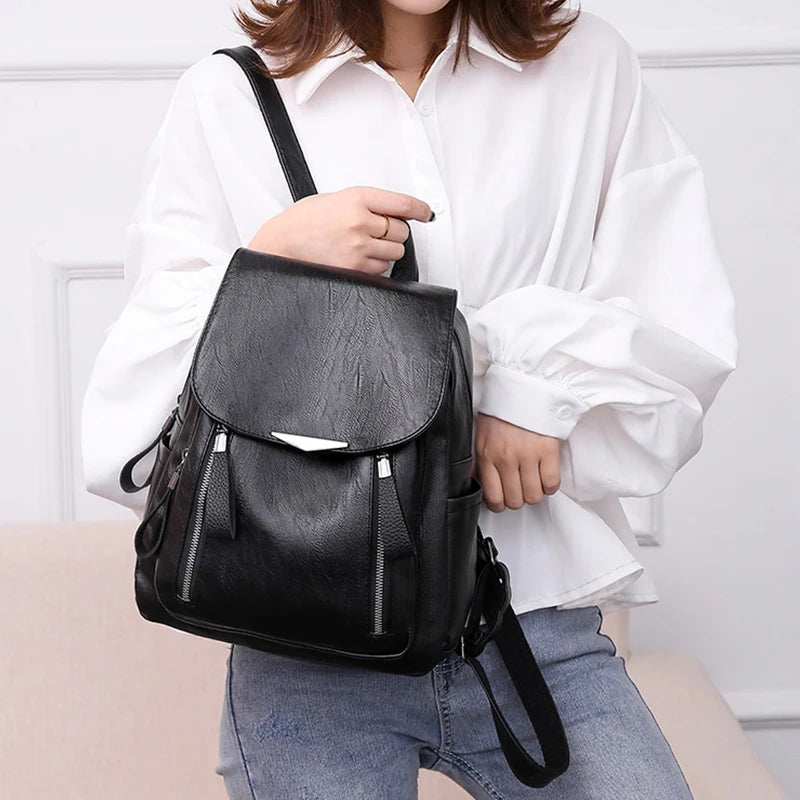 Sac à dos femme en similicuir