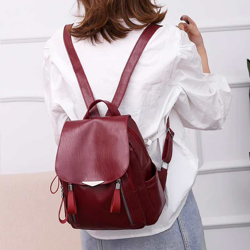 Sac à dos femme en similicuir