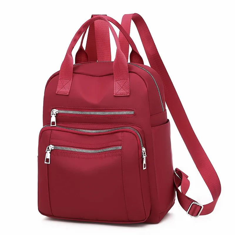 Sac à dos femme en toile Oxford multipoches