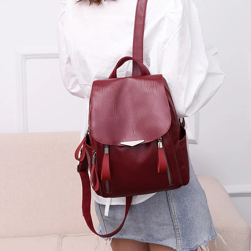 Sac à dos femme en similicuir