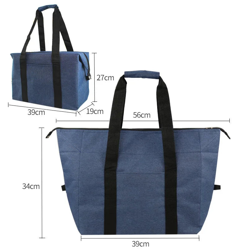 Sac isotherme pliable à doublure aluminium pour pique-nique