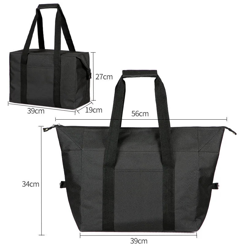 Sac isotherme pliable à doublure aluminium pour pique-nique