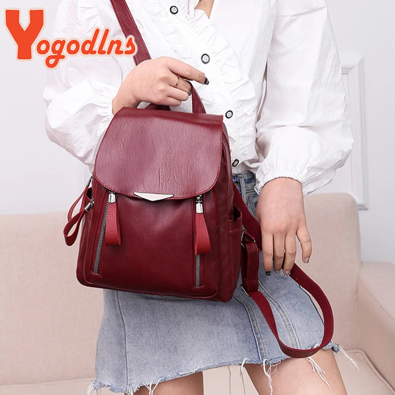 Sac à dos femme en similicuir