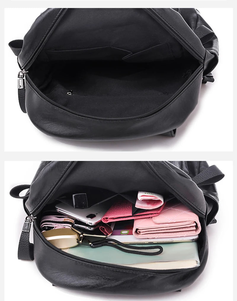 Sac à dos femme en similicuir