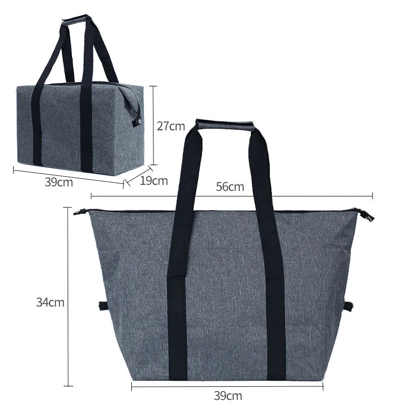 Sac isotherme pliable à doublure aluminium pour pique-nique