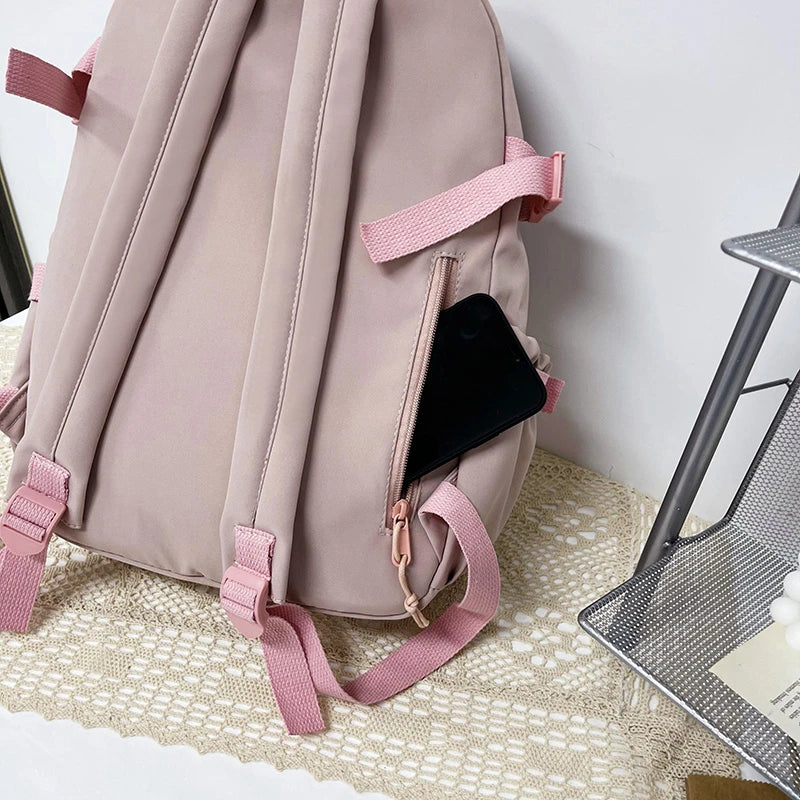 Sac à dos femme en nylon avec compartiment ordinateur