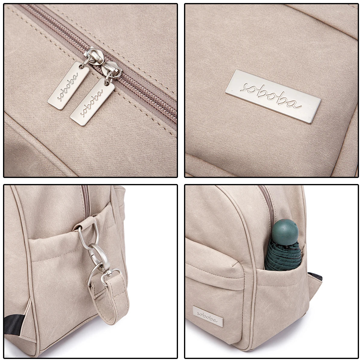 Sac à dos à langer en PU/PVC