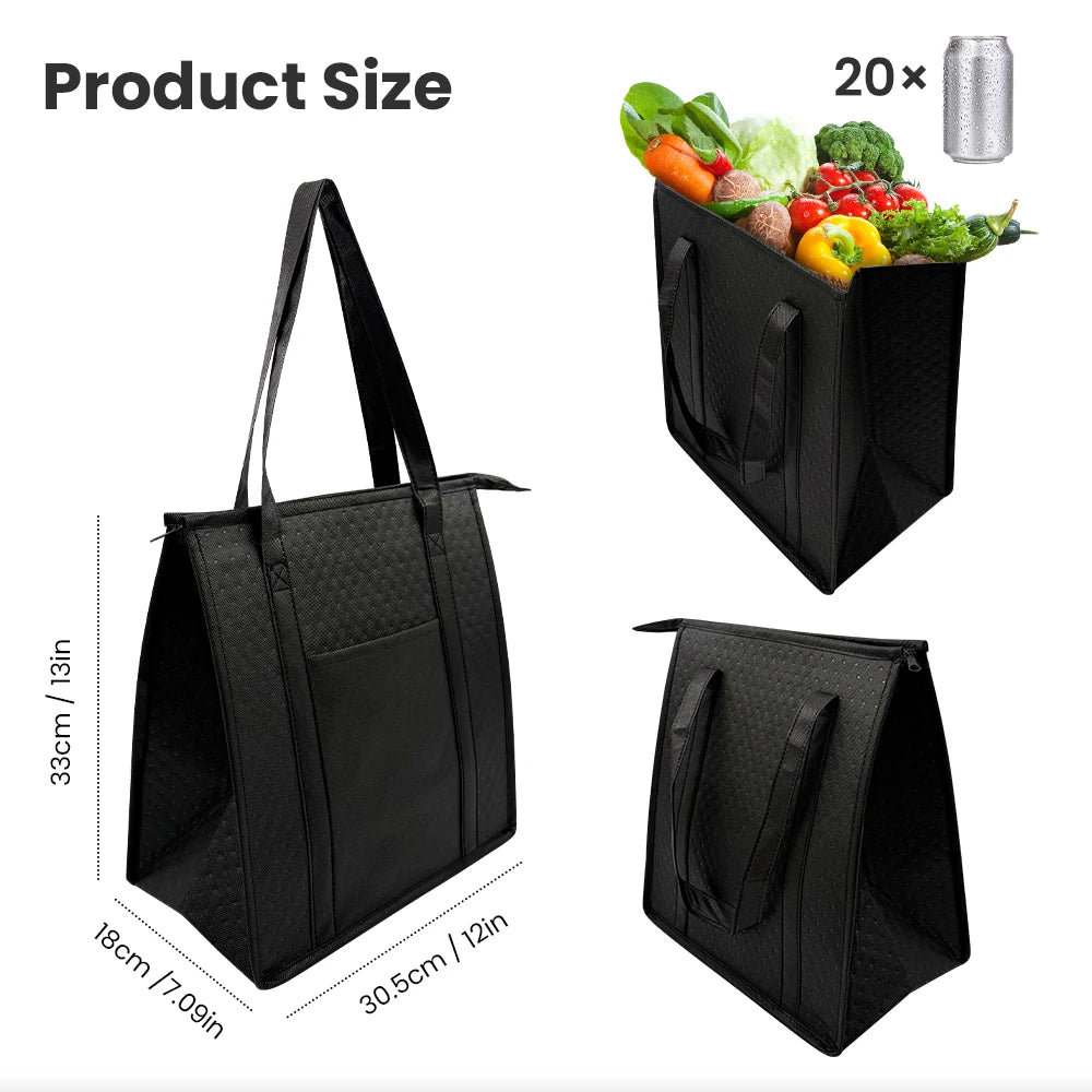 Sac isotherme à poignées en tissu non tissé