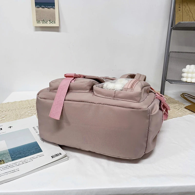 Sac à dos femme en nylon avec compartiment ordinateur