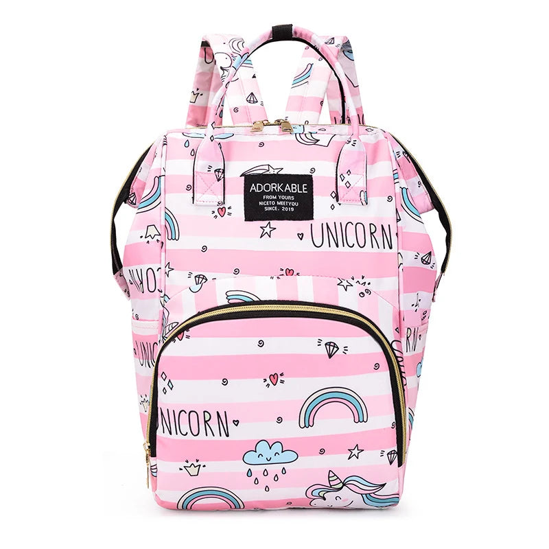 Sac à dos à langer avec poche isotherme biberon