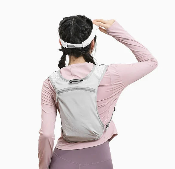 Sac à dos running gilet avec bandes réfléchissantes
