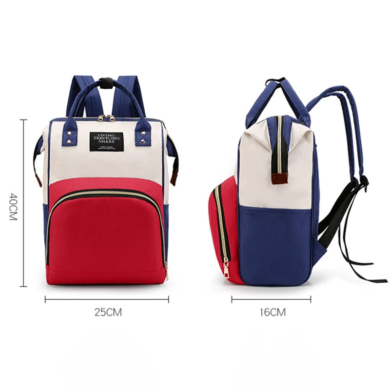 Sac à dos à langer avec poche isotherme biberons