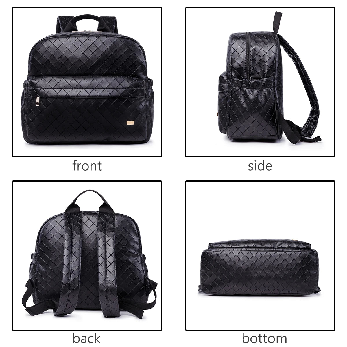 Sac à dos à langer en PU/PVC