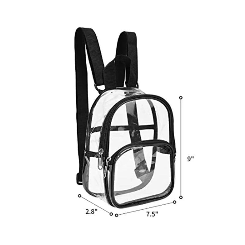 Mini sac à dos transparent en PVC