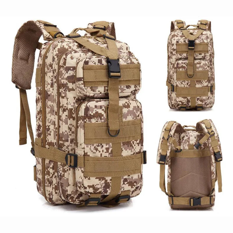Sac à dos militaire 20-25L en nylon camouflage