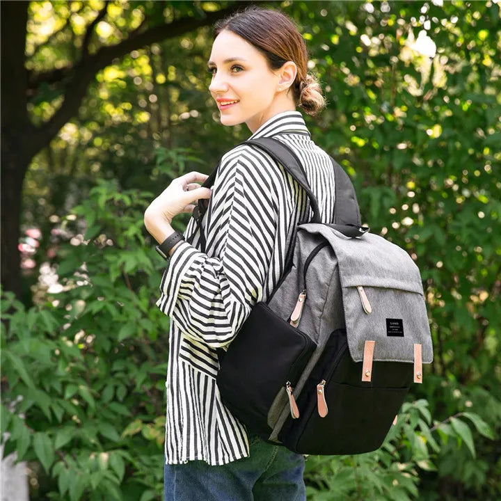 Sac à dos à langer grande capacité