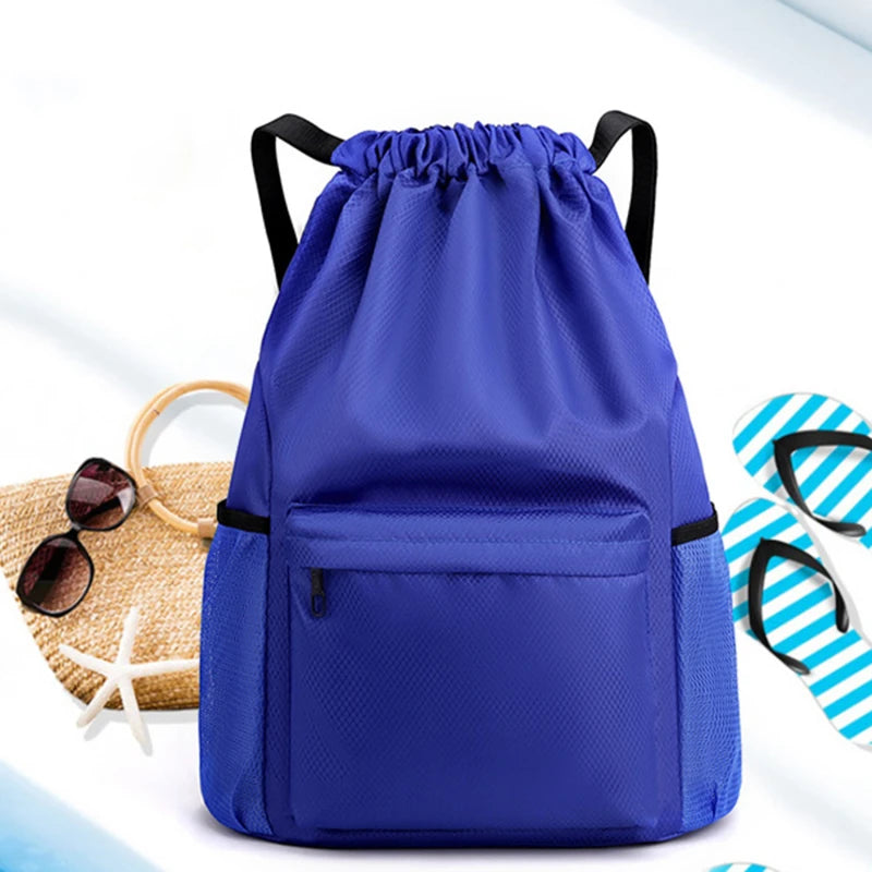 Sac à dos sport à cordon avec poche de séparation humide/sec
