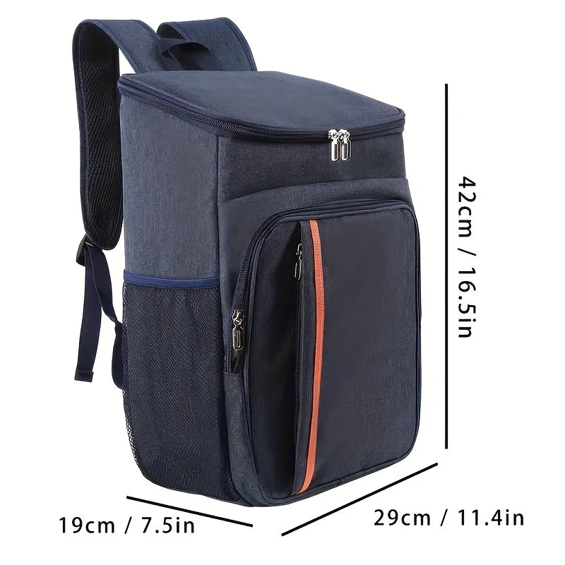 Sac à dos isotherme toile oxford à poche avant