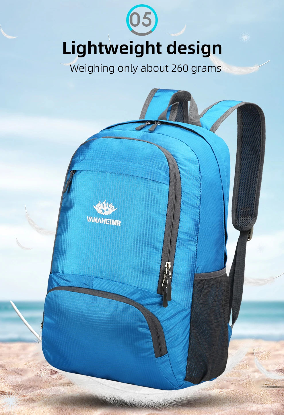 Sac à dos randonnée pliable 23L en nylon