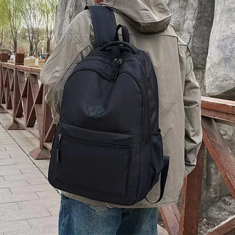 Sac à dos homme en toile Oxford noir