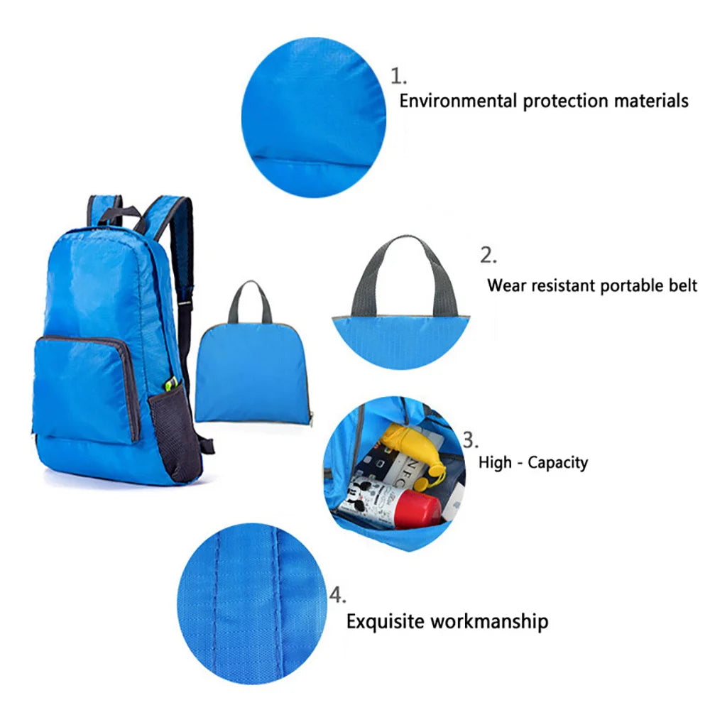 Sac à dos randonnée pliable en nylon