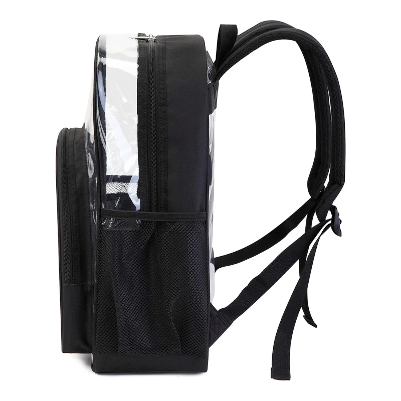 Sac à dos scolaire transparent en PVC