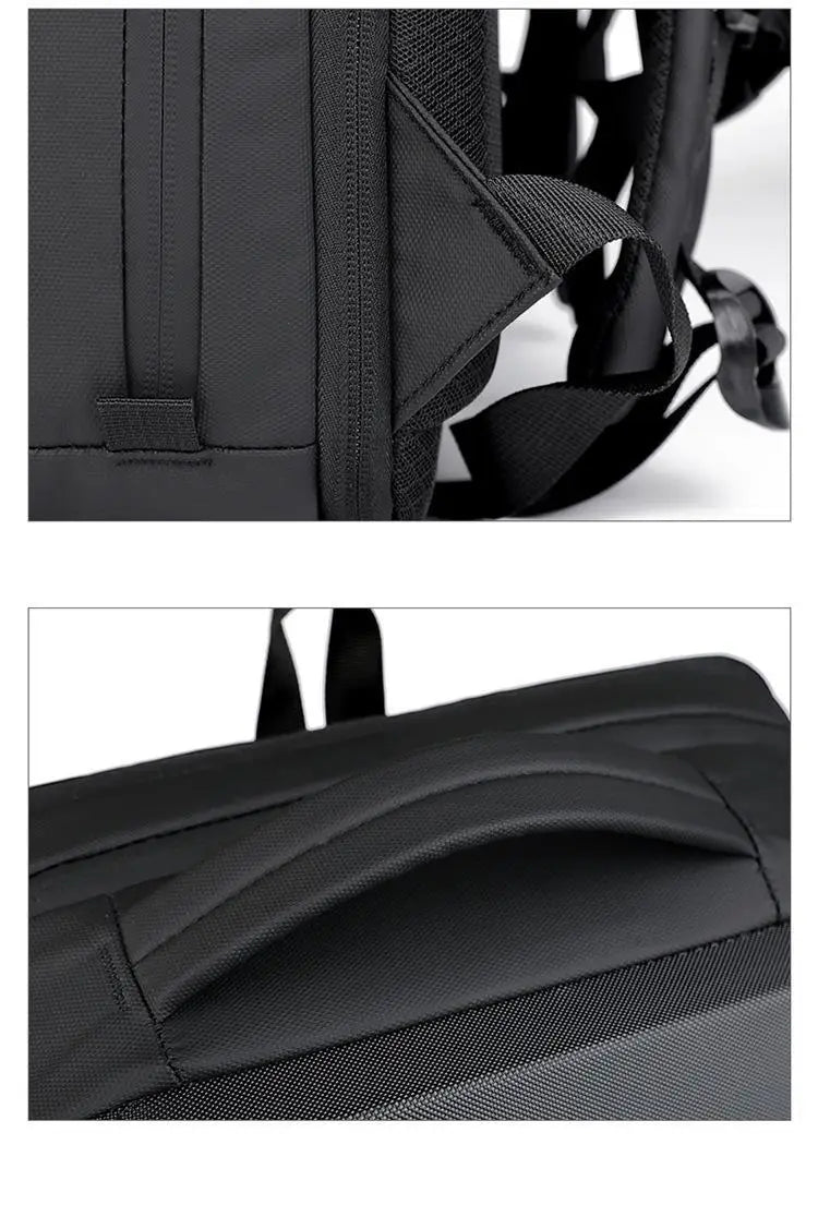 Sac à dos homme coque rigide anti-vol avec port USB