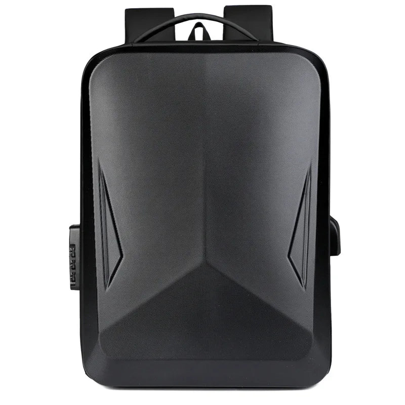 Sac à dos homme coque rigide anti-vol avec port USB