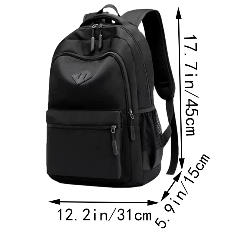 Sac à dos homme en toile Oxford noir