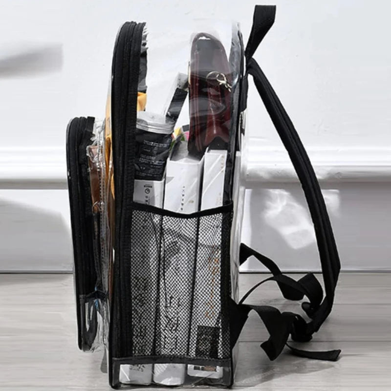 Sac à dos scolaire transparent en PVC