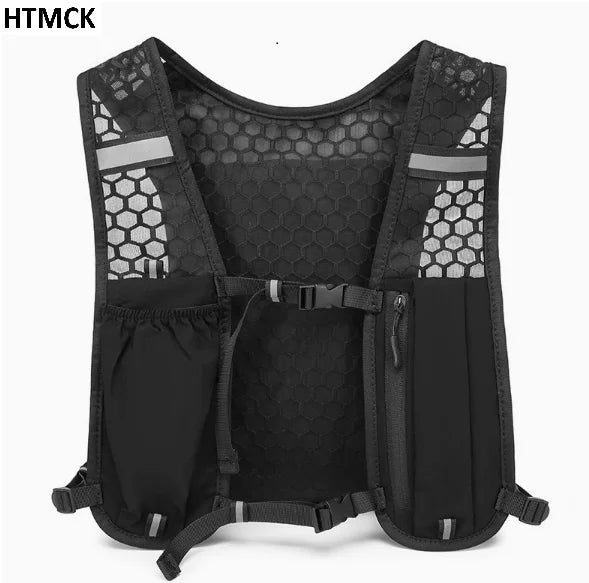 Sac à dos running gilet avec bandes réfléchissantes