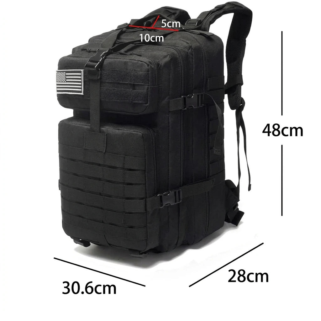 Sac à dos tactique 50L nylon résistant
