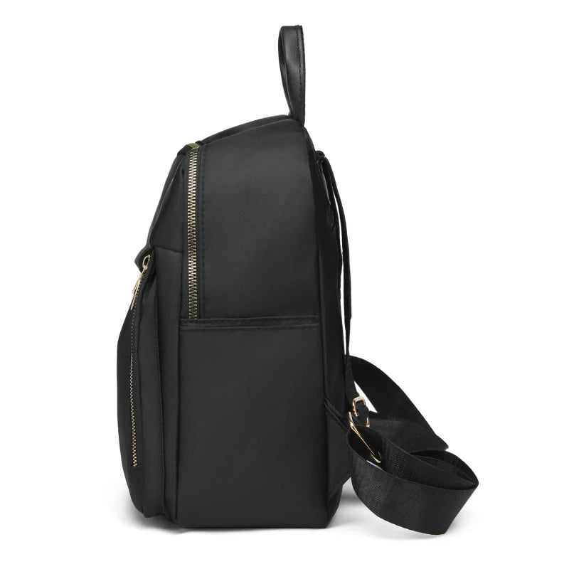Sac à dos femme en toile Oxford noir