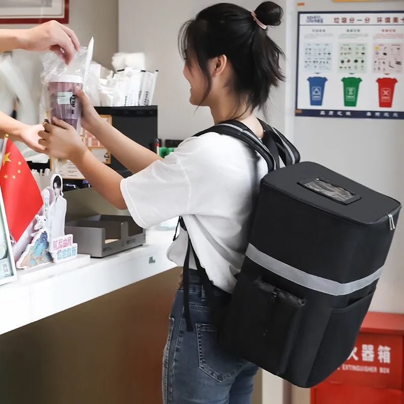 Sac à dos isotherme 35L en toile Oxford pour livraison repas